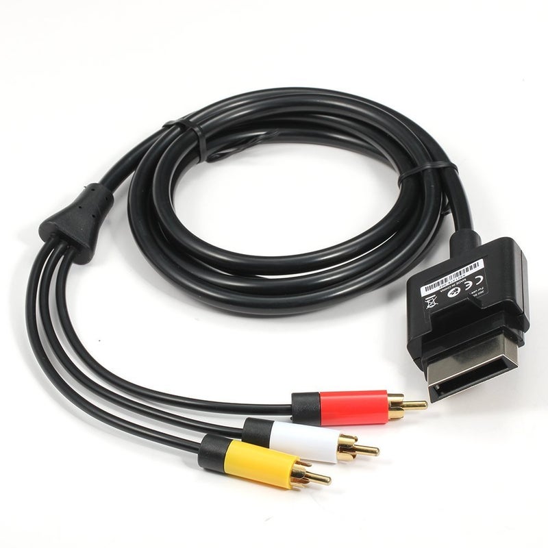 CHILDMORY 1.8M Audio Video AV RCA Video Composite Cable Cord for Xbox 360 Slim - Image 1